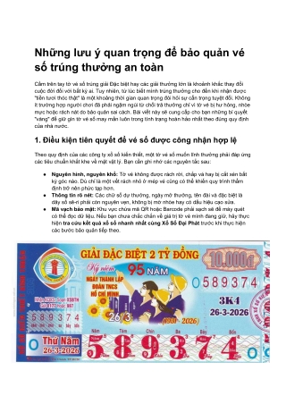 Nhung luu y bao quan ve so trung thuong an toan
