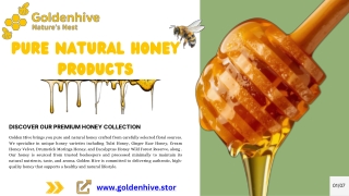 Pure Natural Honey Products - Golden Hive Store