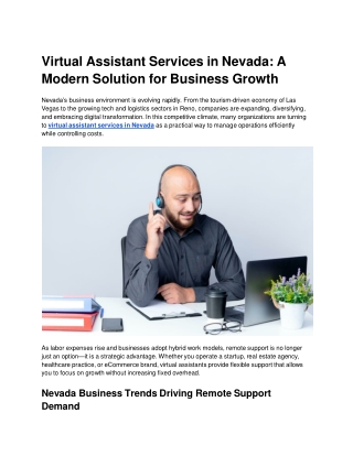 Virtual Assistant Services in Nevada_ A Modern Solution for Business Growth