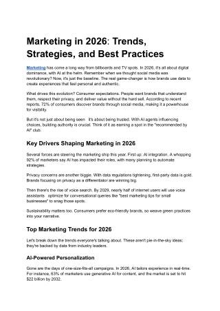 Marketing in 2026