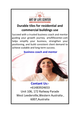 Durable tiles for residential and commercial buildings use