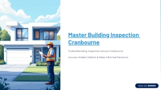 Your Local Experts in Building Inspection Cranbourne