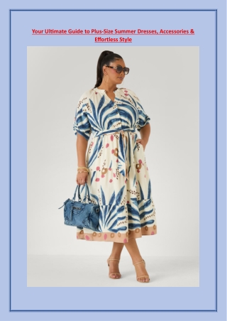 From Casual to Chic: Summer Outfit Ideas for Plus-Size Women