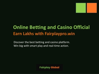 Fairplaypro- Online Betting and Casino Official site in India