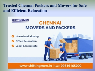 Trusted Chennai Packers and Movers for Safe and Efficient Relocation