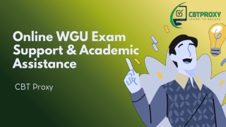 CBT Proxy: Online WGU Exam Support and Academic Assistance