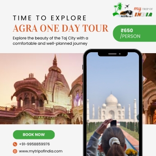 Agra One Day Tour – Taj Mahal Same Day Trip with My Trip Of India