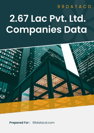 Pvt. Ltd. Companies Data