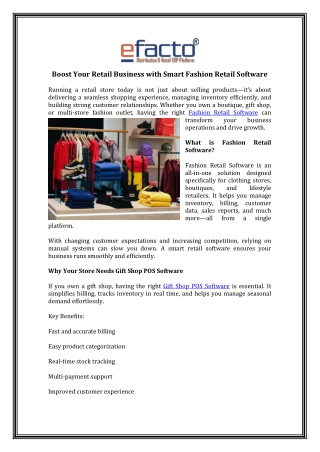 Best Fashion Retail Software for Apparel & Lifestyle Stores