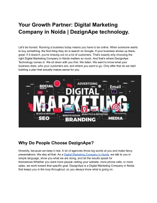 digital marketing company in noida