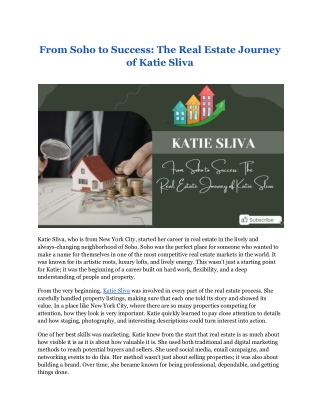From Soho to Success_ The Real Estate Journey of Katie Sliva
