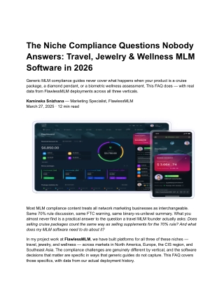 The Niche Compliance Questions Nobody Answers