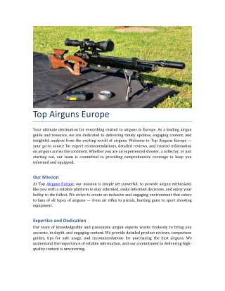Top Airguns Europe