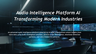 Scalable Audio Intelligence Platform for Voice Data Processing and Automation