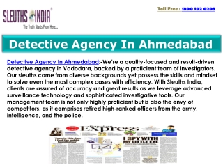 detective agency in Ahmedabad