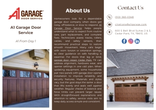 A1 Garage Door Service
