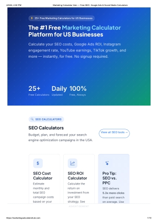 Marketing Calculator
