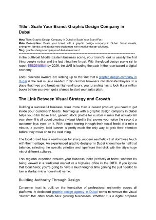 Scale Your Brand_ Graphic Design Company in Dubai