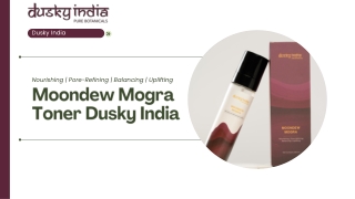 Moondew Mogra Toner by Dusky India  A Luxurious Floral Face Mist Toner for Everyday Hydration