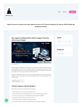 How Agentic AI Reduced Our Clients Support Costs by 60% in Just 6 Weeks
