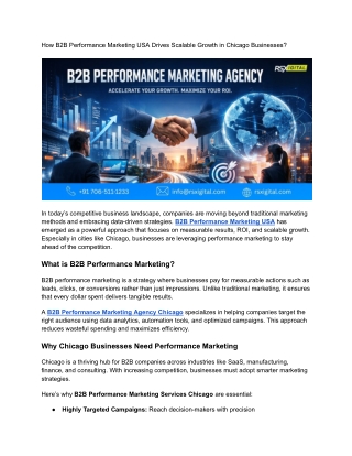 Best B2B Performance Marketing Agency Chicago (1)