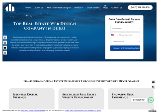 Real Estate Web Design Company in Dubai for Modern Websites
