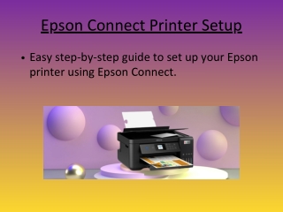 Epson Connect Printer Setup