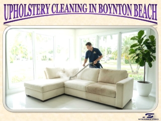 Upholstery Cleaning Boynton Beach