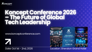Koncept Conference 2026 – The Future of Global Tech Leadership