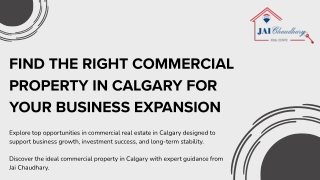 Find the Right Commercial Property in Calgary for Your Business Expansion