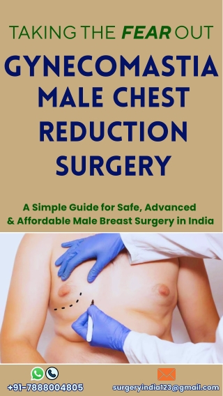Gynecomastia(male chest reduction) Surgery in India: Complete Guide