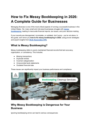 How to Fix Messy Bookkeeping in 2026_ A Complete Guide for Businesses