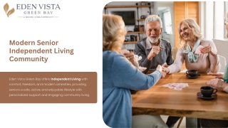 Modern Senior Independent Living Community