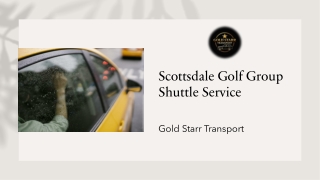 Scottsdale Golf Group Shuttle Service
