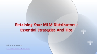 How Network Marketers Can Enhance Distributor Retention Rates