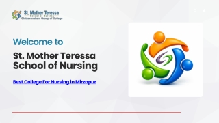Best College For Nursing in Mirzapur - St. Mother Teressa School of Nursing