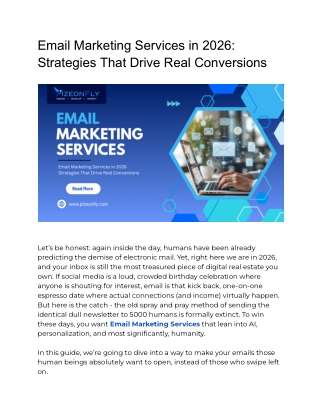 Email Marketing Services in 2026_ Strategies That Drive Real Conversions