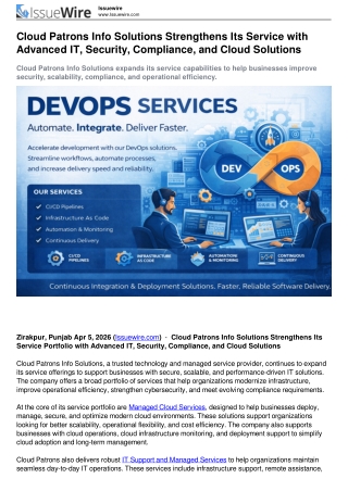 cloud patrons info solutions News