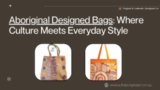 Aboriginal Designed Bags: A Complete Guide to Style, Culture & Authentic Art