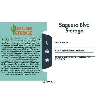 Saguaro Blvd Storage