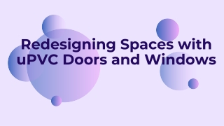 Redesigning Spaces with uPVC Doors and Windows