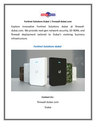 Fortinet Solutions Dubai  Firewall-dubai