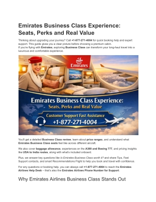Emirates Business Class Experience_ Seats, Perks and Real Value