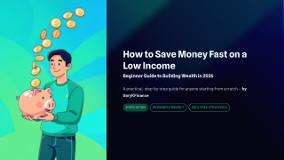 How to Save Money Fast on a Low Income (Beginner Guide to Building Wealth