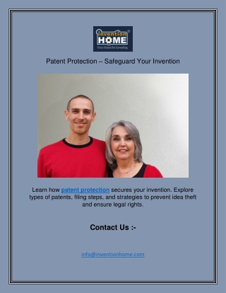 Patent Protection – Safeguard Your Invention
