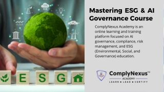 ESG AI Governance Course – Strategic Compliance & Leadership