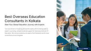 Best Overseas Education Consultants in Kolkata