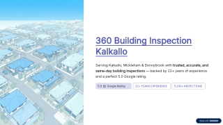 360 Building Inspection Kalkallo – Trusted Experts for Complete Property Inspect