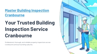 Trusted Building Inspection Service Cranbourne | Master Building Inspection Cran