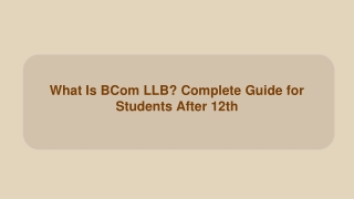 What Is BCom LLB_ Complete Guide for Students After 12th